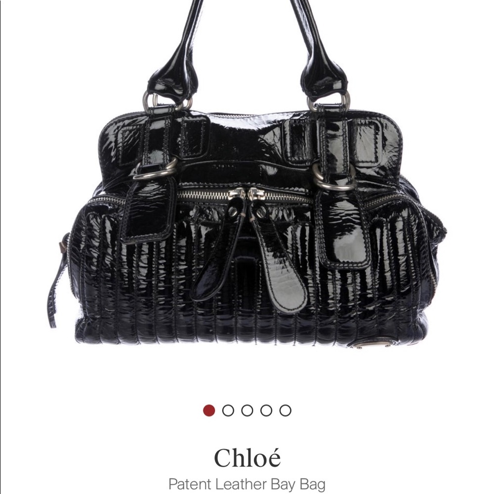 Chloe Patent Leather Bay Bag